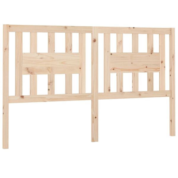 vidaXL Headboard 206x4x100 cm Solid Wood Pine