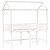 vidaXL Kids' Bed Roof White 217x95.5x159 cm Solid Wood Pine