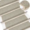 vidaXL Stair Mats Self-adhesive Sisal-Look 30 pcs 65x21x4 cm Green