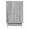 vidaXL Bedside Cabinet Grey 39 x 34.5 x 50 cm Engineered wood