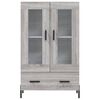 vidaXL Highboard Grey Sonoma 69.5x31x115 cm Engineered Wood