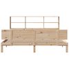 vidaXL Bookcase Bed without Mattress 180x200 cm Super King Solid Wood Pine