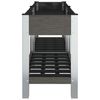 vidaXL Garden Raised Bed with Shelf Grey 175x50x75 cm WPC