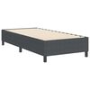 vidaXL Platform Bed Frame Dark Grey 90 x 190 cm Fabric