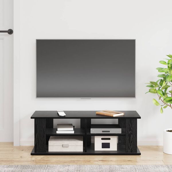 vidaXL TV stand Black Oak 96 x 35 x 33.5 cm