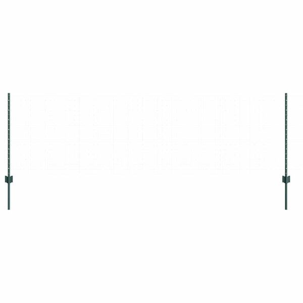 vidaXL Fence Post 5 pcs Green 120 cm Steel