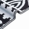 vidaXL Outdoor Rug Geometric ARAKIL Black and White 400 x 300 cm