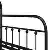 vidaXL Daybed Frame Black 90 x 200 cm Powder-Coated Steel