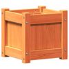 vidaXL Garden Planters 2 pcs Wax Brown Solid Wood Pine