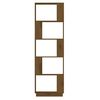 vidaXL Book Cabinet/Room Divider Honey Brown 51x25x163.5 cm Solid Wood