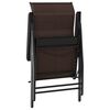 vidaXL Folding Garden Chairs 4 pcs Brown Poly Rattan