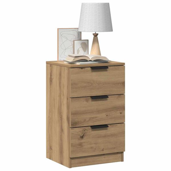 vidaXL Bedside Cabinet Artisan Oak 40x36x65 cm Engineered Wood