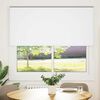 vidaXL Roller Blind Blackout White 145x130 cm Fabric Width 141.6 cm Polyester
