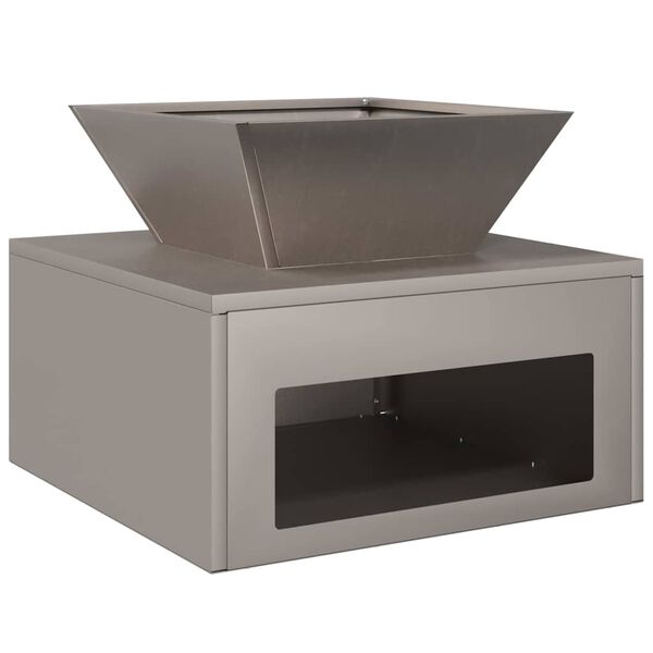 vidaXL Fire Pit Rusty 50 x 50 x 40 cm Weathering Steel