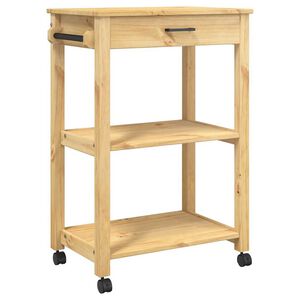 vidaXL Kitchen Trolley "MONZA" 60x40x88,5 cm Solid Wood Pine