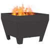 vidaXL Fire Pit Black 50 x 50 x 38 cm Steel