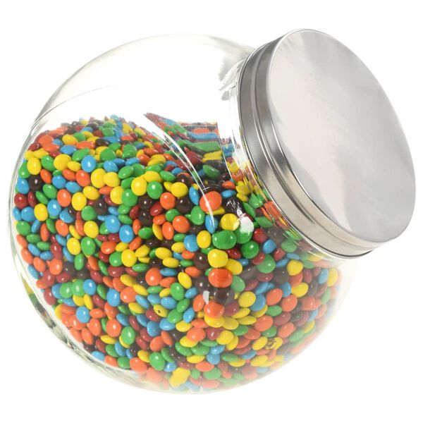 vidaXL Candy Jars 6 pcs 19.5x13.5x19.5 cm 3000 ml