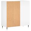 vidaXL Record Cabinet White 84.5x38x89 cm Engineered Wood
