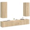 vidaXL 5 Piece TV Cabinet Set Sonoma Oak Engineered Wood