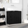 vidaXL Bathroom Cabinet Black Oak 64.5 x 33.5 x 59 cm Engineered Wood