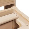 vidaXL Bed Frame without Mattress 150x200 cm King Size Solid Wood Pine