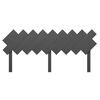 vidaXL Bed Headboard Grey 178x3x80.5 cm Solid Wood Pine