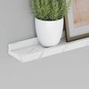 vidaXL Wall Shelf 2 pcs White Marble 115 x 9 x 3 cm Engineered Wood