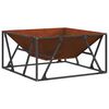 vidaXL Fire Pit Brown 80 x 80 x 40 cm Weathering Steel