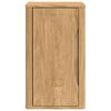 vidaXL Bathroom Wall Cabinet with Door FLORO Wax Brown 35 x 30 x 60 cm