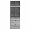 vidaXL Highboard with Drawer Grey Sonoma 45.5 x 34 x 127 cm