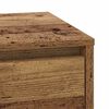 vidaXL Bedside Cabinet with Drawer 2 pcs Old Wood 39 x 34.5 x 50 cm