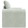 vidaXL Folding Sofa Bed Light Grey 98 x 71 x 83 cm Velvet