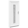 vidaXL Front Door White PVC