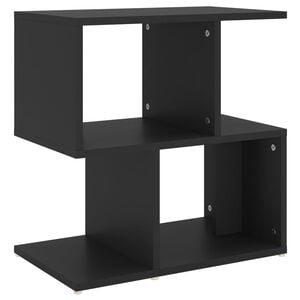 vidaXL Bedside Cabinet Black 50x30x51.5 cm Engineered Wood