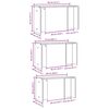 vidaXL Nesting Tables 3 pcs White Engineered Wood