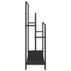 vidaXL Cloth Rack Black Oak 90 x 30 x 100.5 cm Engineered wood