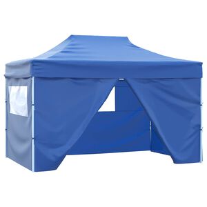 vidaXL Party Tent 280 x410 x 315 cm Blue Oxford Fabric