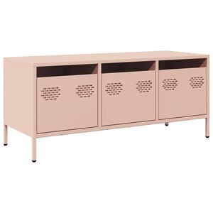 vidaXL TV Cabinet Pink 101,5x39x43,5 cm Cold-rolled Steel
