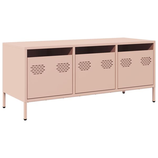 vidaXL TV Cabinet Pink 101.5x39x43.5 cm Cold-rolled Steel