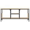 vidaXL TV Cabinet Sonoma Oak 100x35x45 cm Engineered Wood&Iron