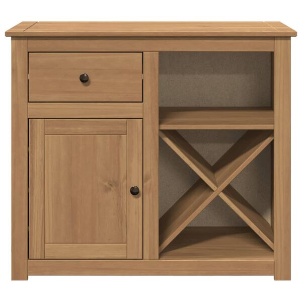 vidaXL Sideboard with Drawer PANAMA 93x40x80 cm Solid Wood Pine