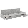 vidaXL Bed Frame Concrete Grey 100 x 200 cm Engineered Wood