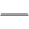 vidaXL Floating Wall Shelves 2 pcs Grey 80x23.5x3.8 cm MDF