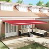 vidaXL Retractable Awning Red 600 x 350 cm Polyester and Aluminium