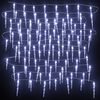 vidaXL Christmas Icicle Lights 40pcs Cold White Acrylic Remote Control