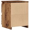 vidaXL Bedside Cabinet Old Wood 30x30x40 cm Engineered Wood