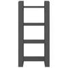 vidaXL Book Cabinet/Room Divider Grey 60x35x125 cm Solid Wood
