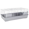 vidaXL Small Animal Cage Grey 118x59x46 cm Polypropylene and Metal