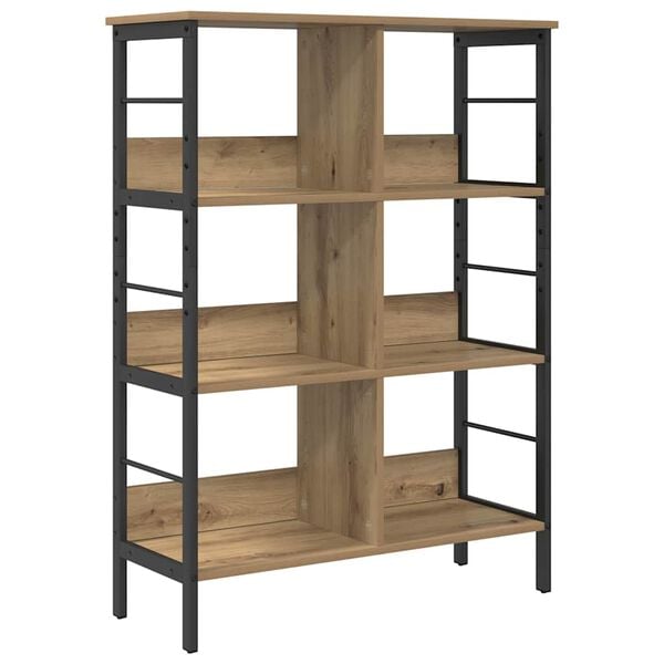 vidaXL Bookshelf Artisan Oak 82 x 32 x 112 cm Engineered Wood