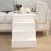 vidaXL Pet Stair White 40x49x47 cm Solid Wood Pine